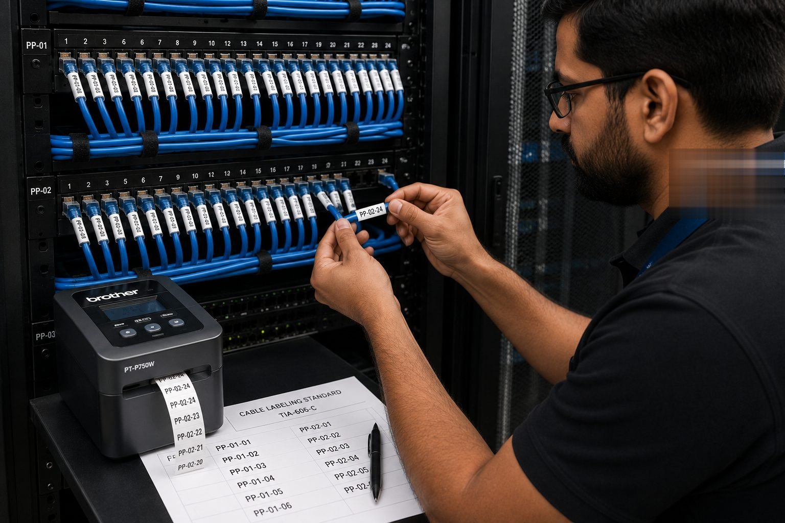 Patch labelling and port identification