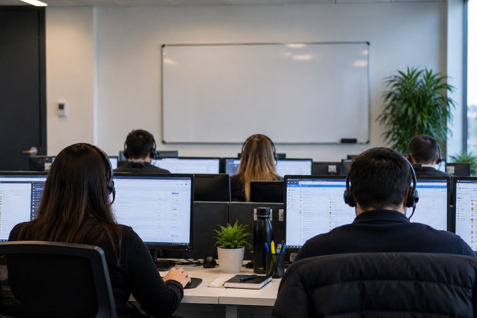 Service desk operations floor